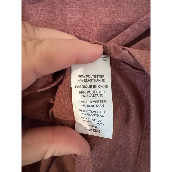 Vuori Women's Energy Medium Oversized Cropped T Shirt Dusty Rose Heathered - Picture 5 of 5